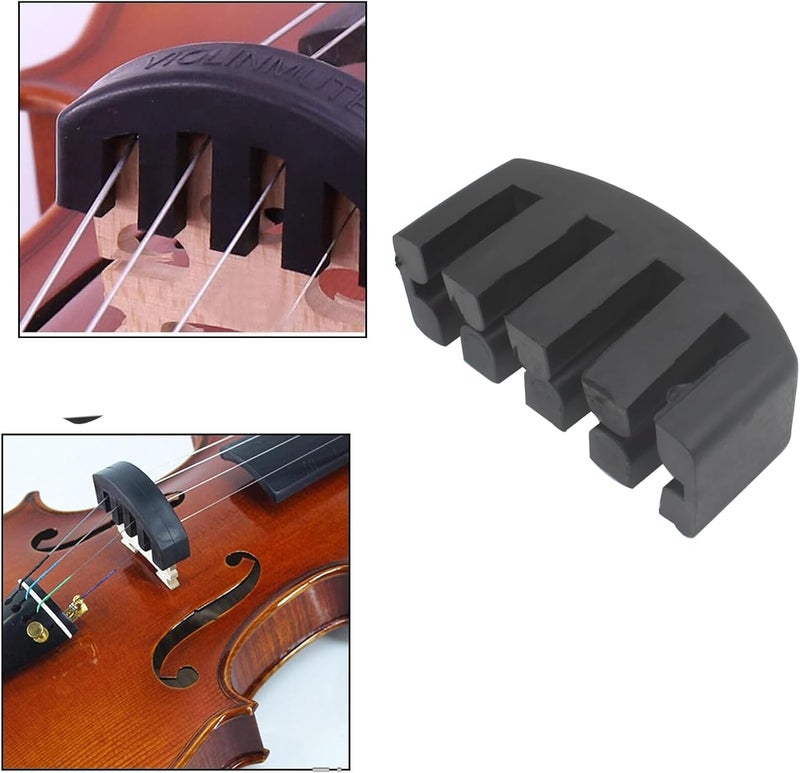 OZXNO 2pcs Cello Practice Mute Rubber Cello Volume Reducer (Black) - Image 5